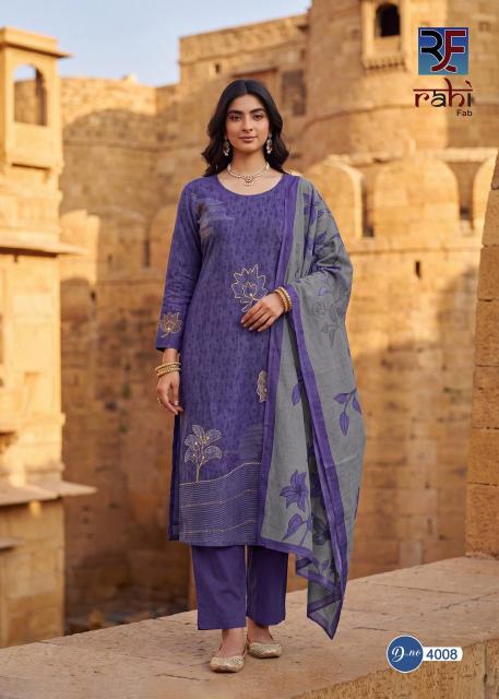 Rahi fab rising gold vol 4 dress materials wholesale